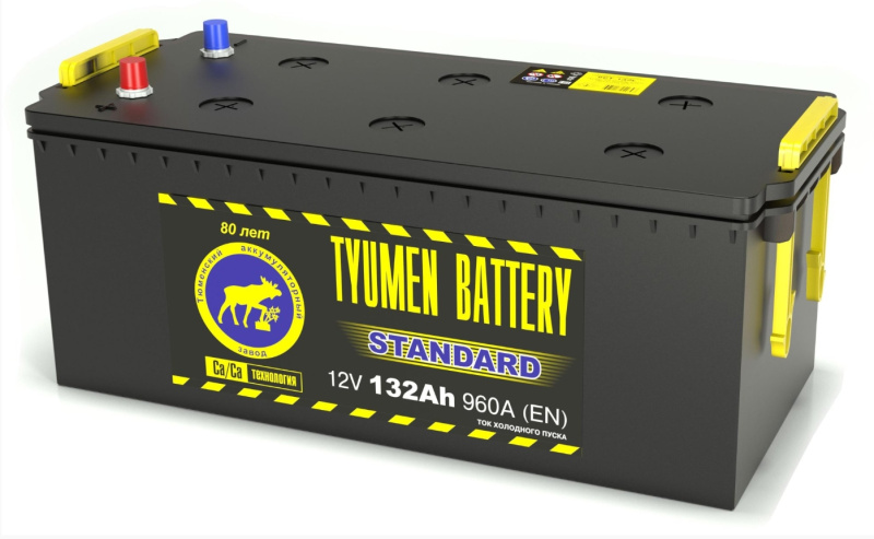 АКБ 6 ст-132 Аh TYUMEN BATTERY (STANDARD)(г.Тюмень)