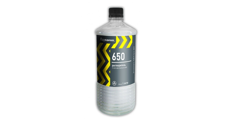 Растворитель 650 пластик 1л. (12) Растворитель 650 пластик 1л. (12)