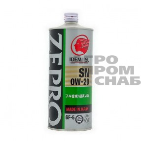 Масло Idemitsu ZEPRO ECO MEDALIST SAE 0W-20 SN/GF-5 (Япония) 1л.