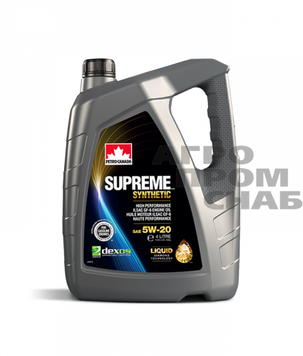 Масло Petro-Canada SUPREME SYNTHETIC SAE 5w-20 API SP (Канада) 4л.