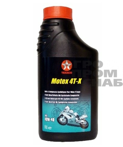 Масло Texaco MOTEX 4T-X SAE 10w-40 API SL JASO MA2(2011) 1л.