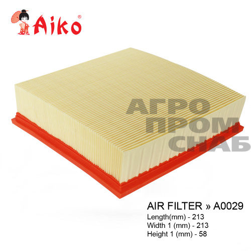 Фильтр воздушный A-0029 Aiko (A-2412)(AP006)(C 22117)(GB-9597)(EKO-102)(9.1.40)(EFV 284)