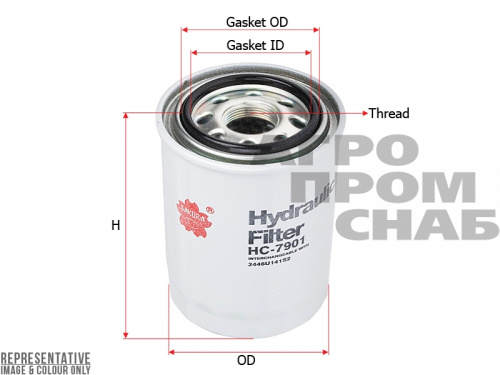 Фильтр гидравлический HC-7901 Sakura 