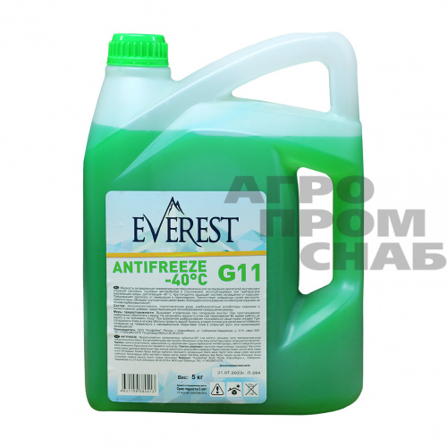 Антифриз EVEREST G11 (зеленый)