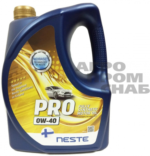 Масло Neste PRO SAE 0w-40 (Финляндия) 4л.