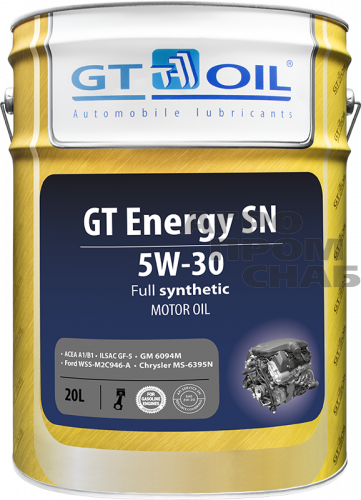 Масло GT Energy SN SAE 5W-30, API SN/GF-5 (Корея) 20л.