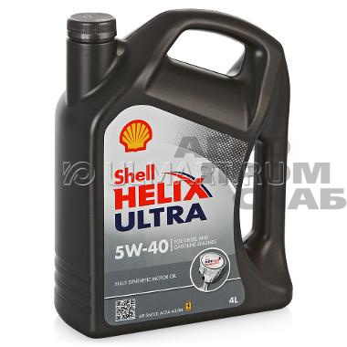 Масло Shell HELIX ULTRA SAE 5w-40  4л.
