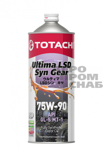 Масло TOTACHI Ultima LSD Syn-Gear 75W-90 GL-5 (синт.)1л.