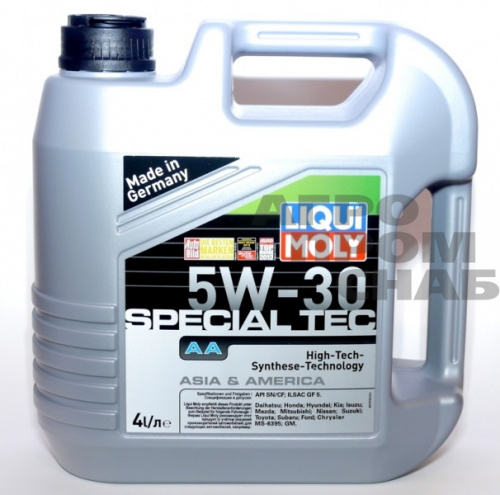 Масло Liqui Moly SPECIAL TEC AA SAE 5W-30 API SN/GF-5 4л.