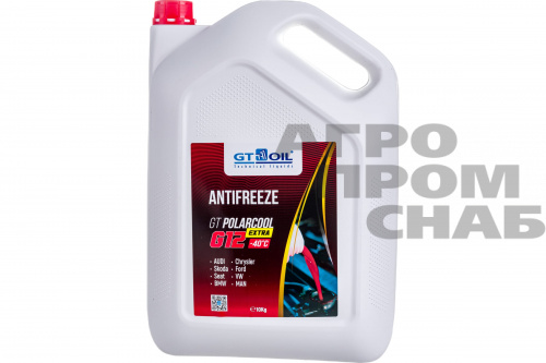 Антифриз GT Polarcool Extra Antifreeze G12 красный  10  кг
