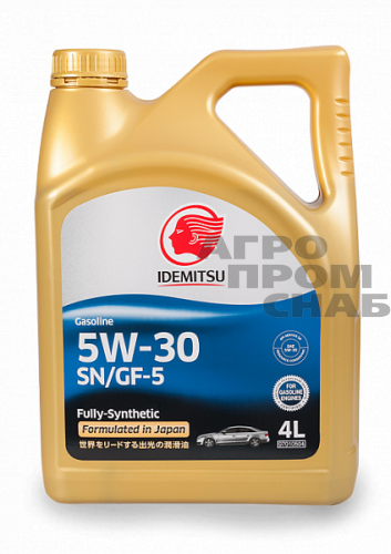 Масло Idemitsu FULLY-SYNTHETIC 5W-30 SN/GF-5 (Япония) 4л.