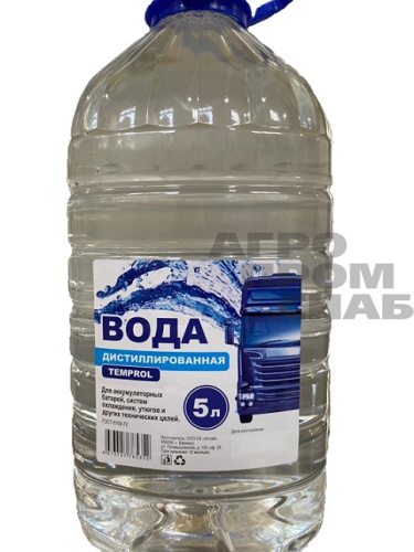 Вода дистиллированная TEMPROL 5л.