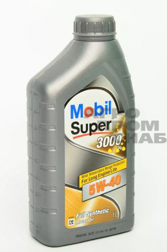 Масло Mobil SUPER 3000 X1 SAE 5w-40 API SN/SM 1л.(12)