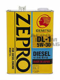 Масло Idemitsu ZEPRO Diesel 5W-30 DL-1 (Япония) 4л.