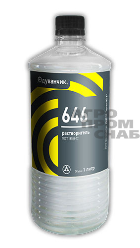 Растворитель 646 пластик 0,5л. (20) Растворитель 646 пластик 0,5л. (20)