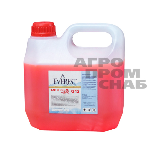 Антифриз EVEREST G12 (красный) 3кг.