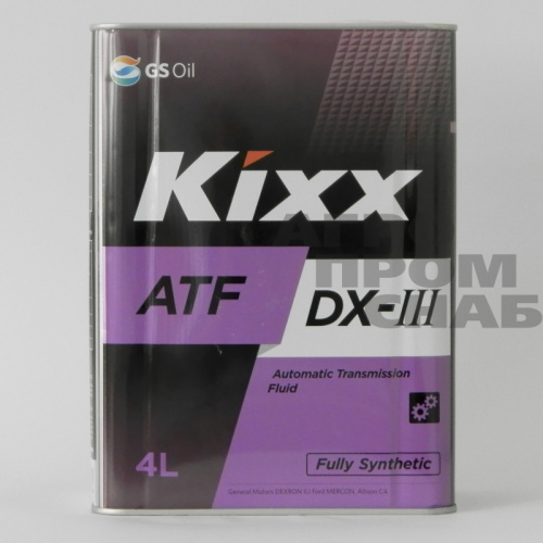 Масло Kixx трансмиссионное ATF DX-III синт 4 л.