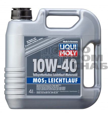 Масло Liqui Moly LEICHTLAUF MoS2 SAE 10w-40 API SL/CF (п/синт.) 4л